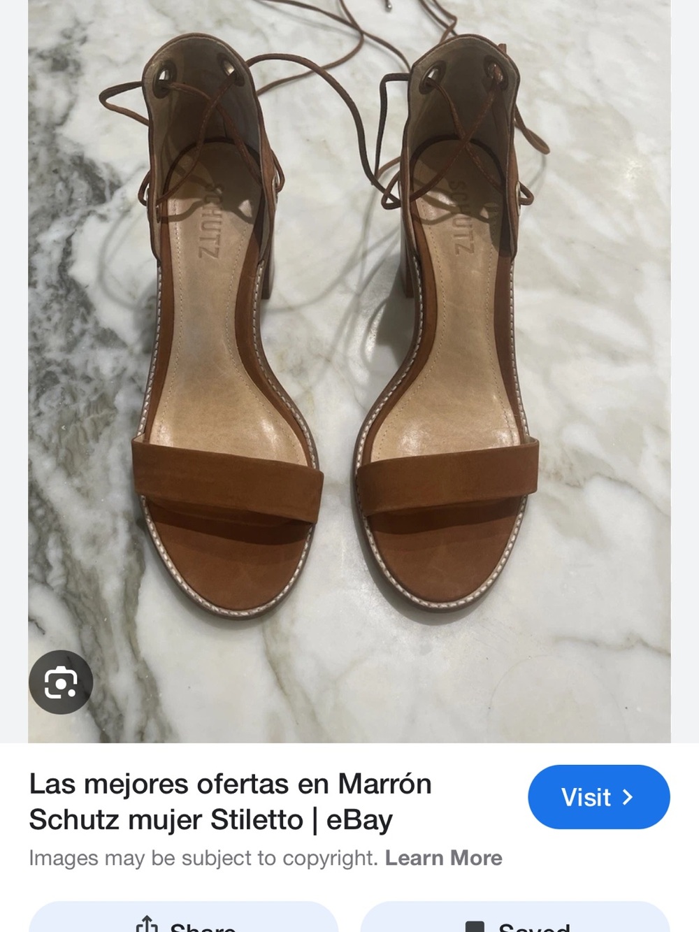 Lace-Up Tan Leatherette Block Heel Sandals